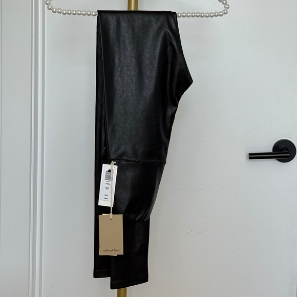 Aritzia Wilfred Free Daria Faux Leather Leggings - BNWT - Picture 2 of 13